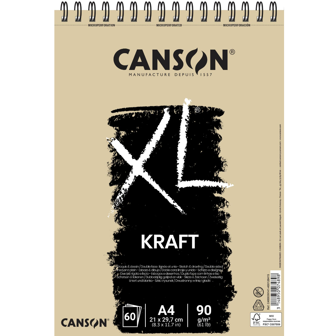 Bloco Papel XL Kraft canson