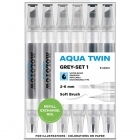 Pack Marcadores Aqua Twin Grey I