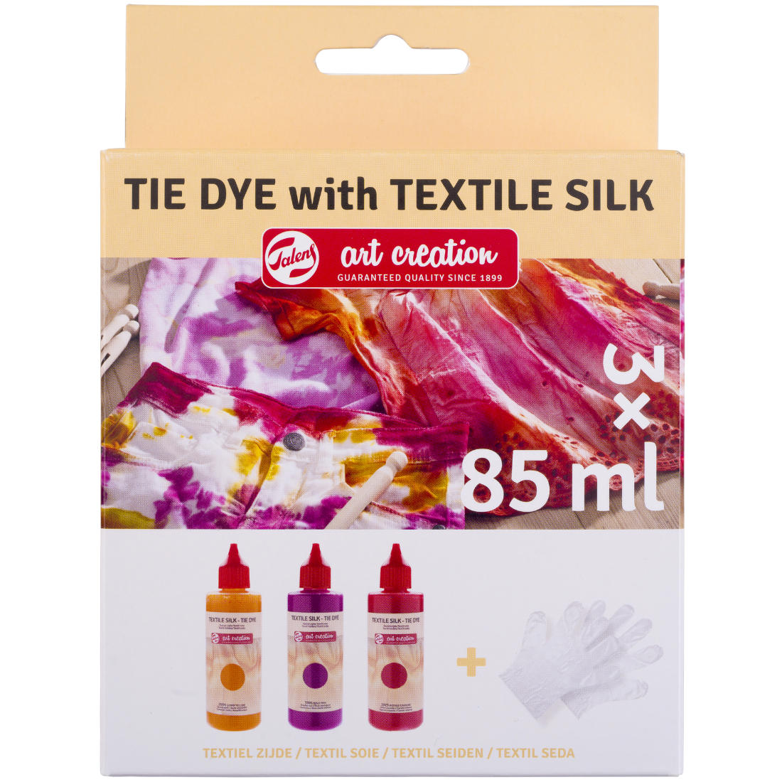 Tinta Têxtil Seda Tons Rosa para Tie Dye royal talens